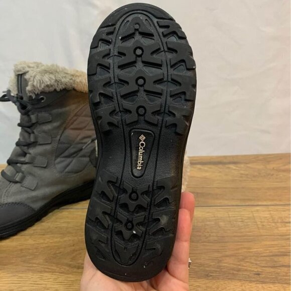 ❄️COLUMBIA hiker winter boots. Waterproof, anti slip. Girls size 2. Gray. … - Picture 5 of 10